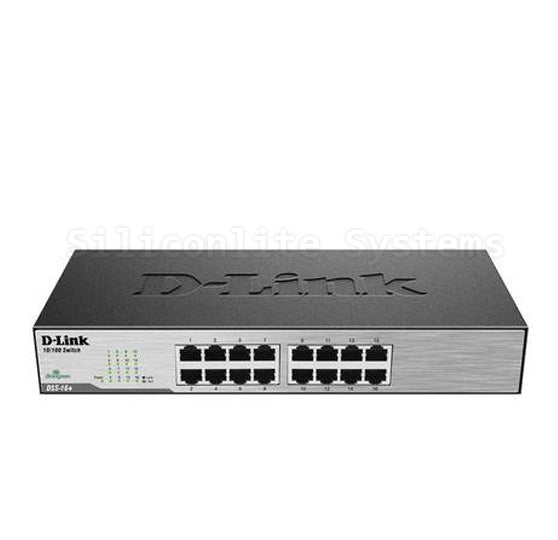D-Link 16-Port 10/100 Rackmount Switch (DSS-16+)