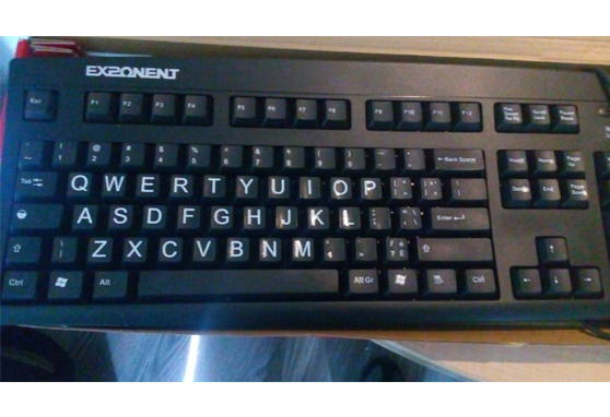 EXPONENT BIG LETTER KEYBOARD 56312 | Wired Used Keyboard